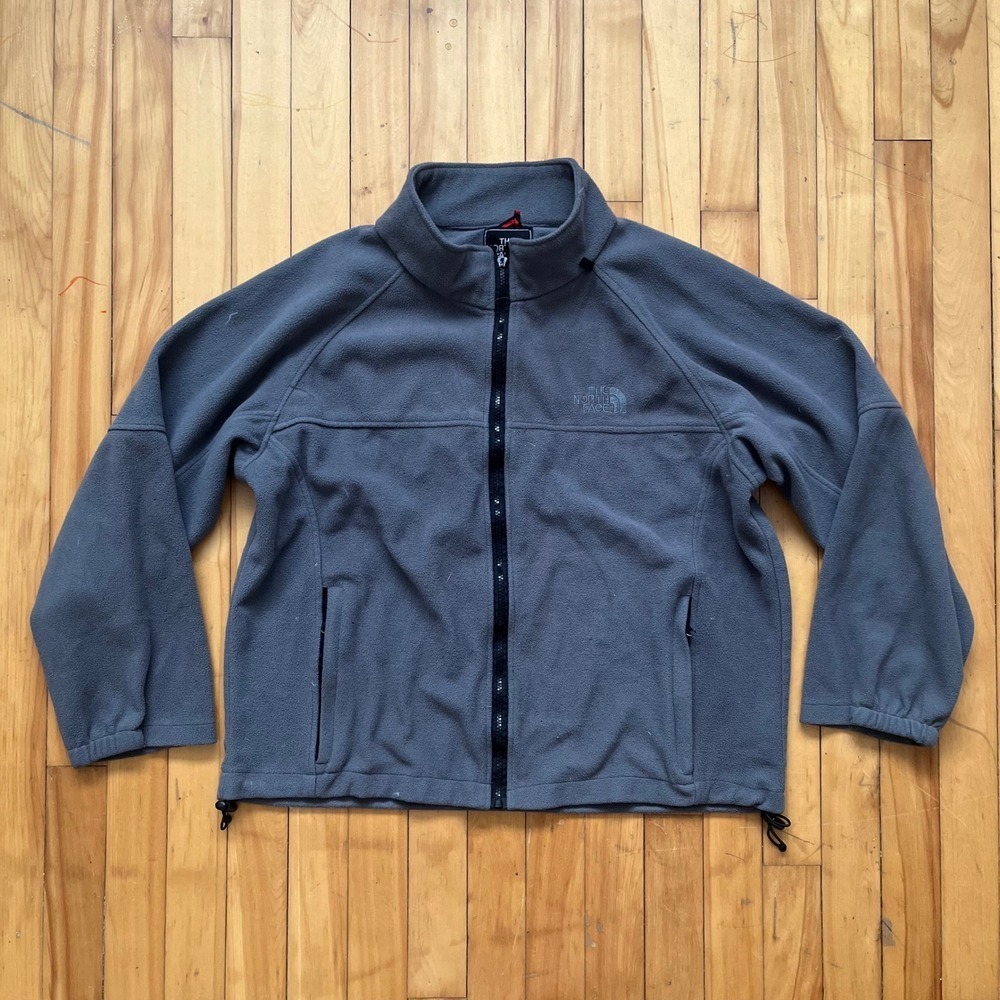 The North Face Summit Series Fleece Jacket Full Zip Gray Mens Large